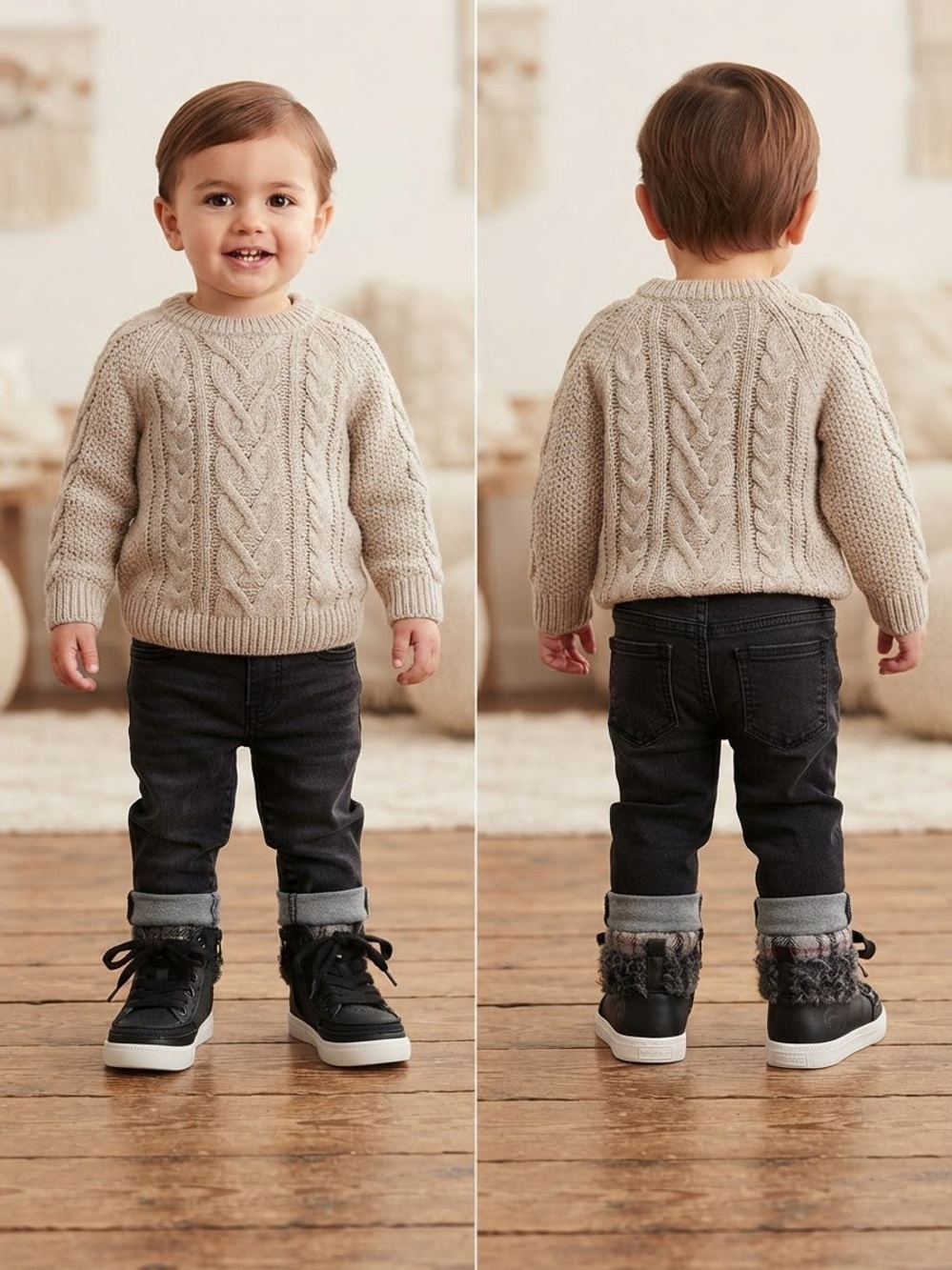 Billy Kids' Cuff Sneaker in size 7; MSRP $60